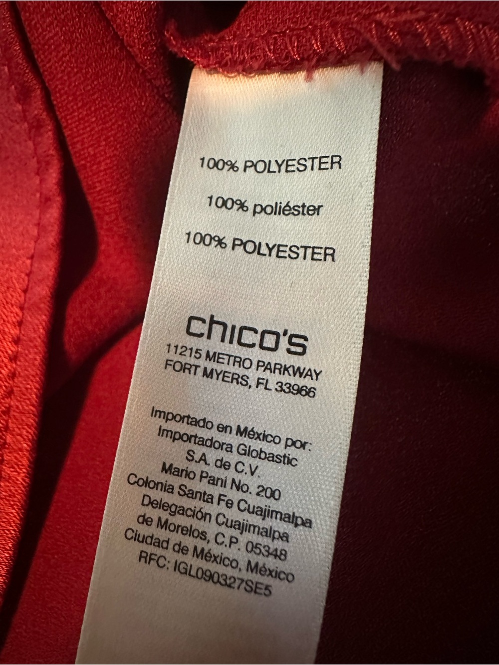 Chico's Wine-Red Satin Long-Sleeve Blouse, size medium (1) - Picture 13 of 14